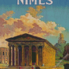 Maison Carree Nimes Poster Diamond Paintings