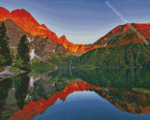 Morskie Oko Lake Reflection Diamond Paintings