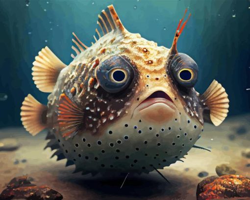 Puffer Fish 5D Diamond Painting