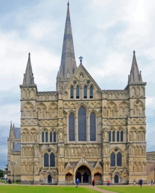 Salisbury Cathedral 5D Diamond Painting