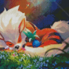 Sleepy Arcanine 5D Diamond Painting