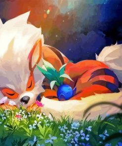 Sleepy Arcanine 5D Diamond Painting