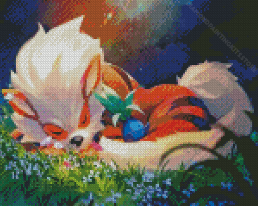 Sleepy Arcanine 5D Diamond Painting