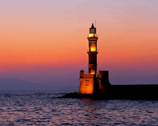 chania lighthouse Diamond Dotz