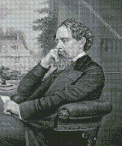 Charles Dickens 5D Diamond Painting