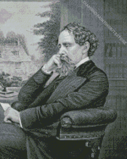 Charles Dickens 5D Diamond Painting