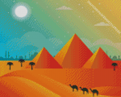 Desert illustration 5D Diamond Painting