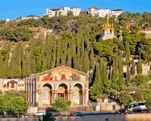 mount of olives Diamond Paintings