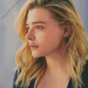 chloe grace moretz side profile Diamond Paintings