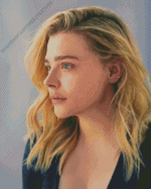 chloe grace moretz side profile Diamond Paintings