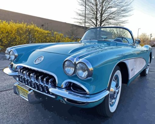 1960 Corvette 5D Diamond Painting