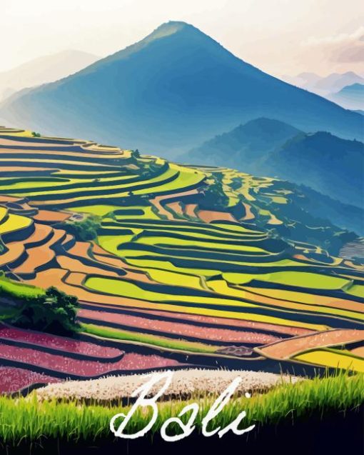 Bali Rice Terraces 5D Diamond Painting