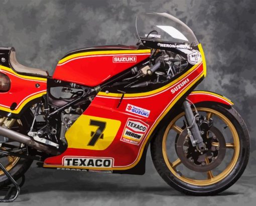 Barry Sheene Suzuki 5D Diamond Painting