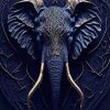 Black and Gold Elephant 5D Diamond Painting