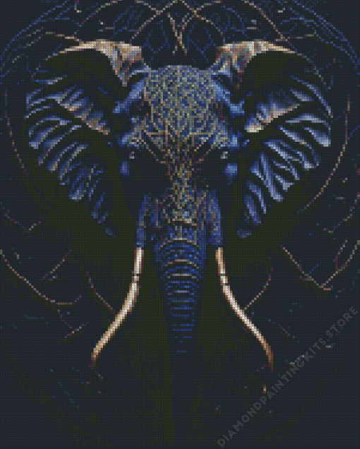 Black and Gold Elephant 5D Diamond Painting