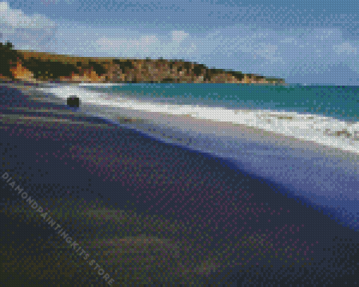 Black Sand Beach 5D Diamond Painting