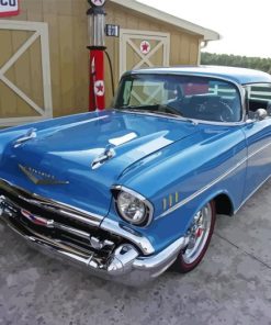 Blue 57 Chevy 5D Diamond Painting