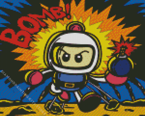 Bomberman Video Game 5D Diamond Painting