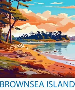 Brownsea Island Poster 5D Diamond Painting