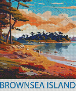 Brownsea Island Poster 5D Diamond Painting