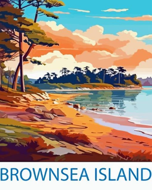 Brownsea Island Poster 5D Diamond Painting