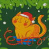 Cartoon Christmas Cat 5D Diamond Painting