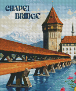 Chapel Bridge Poster 5D Diamond Painting