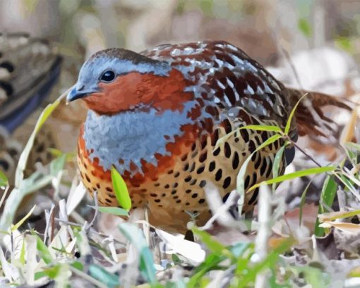 Chinese Bamboo Partridge 5D Diamond Painting