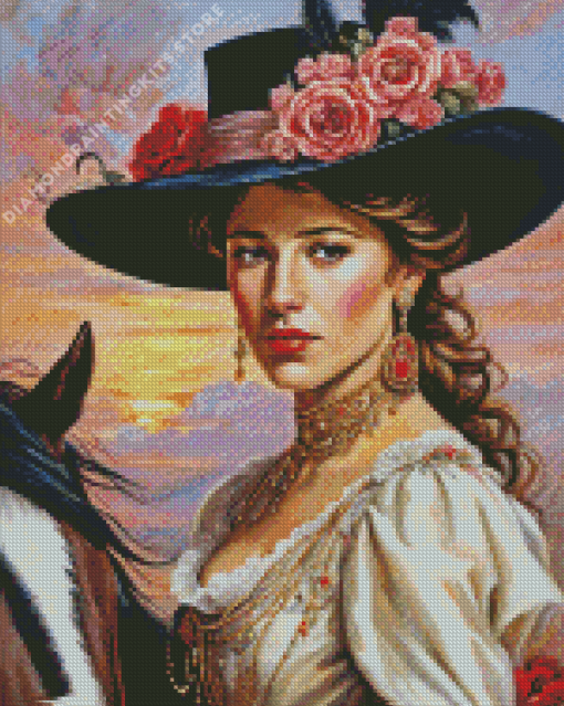 Classic Cowgirl 5D Diamond Painting