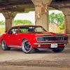 Classic Red Camaro 5D Diamond Painting