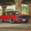 Classic Red Camaro 5D Diamond Painting