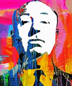 Colorful Alfred Hitchcock 5D Diamond Painting