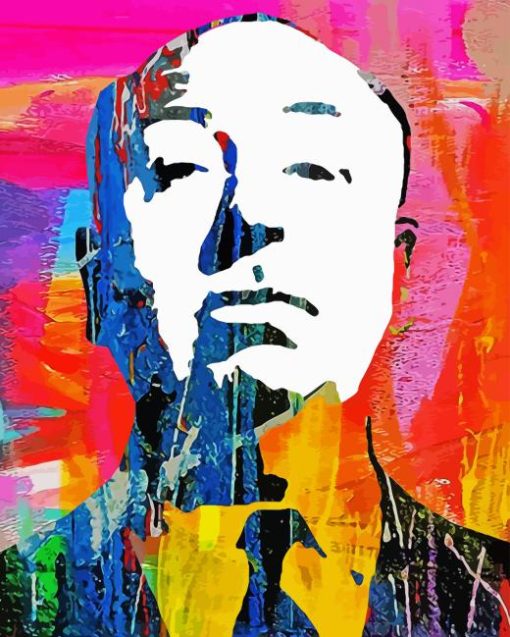 Colorful Alfred Hitchcock 5D Diamond Painting