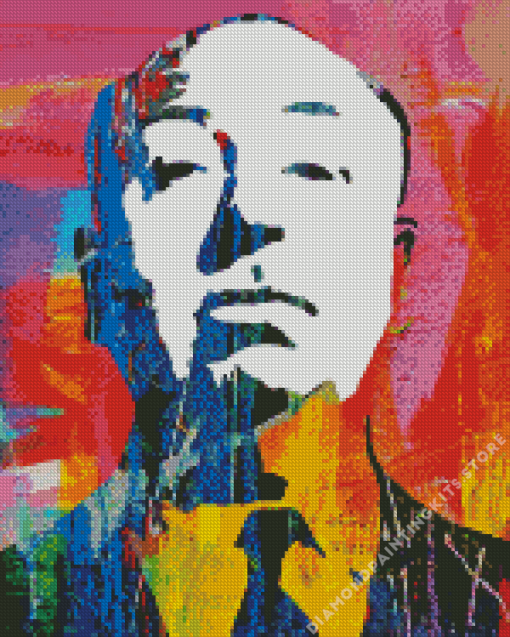 Colorful Alfred Hitchcock 5D Diamond Painting