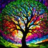 Colorful Mosaic Tree 5D Diamond Painting