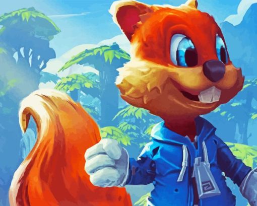 Conkers Bad Fur Day 5D Diamond Painting