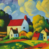 Country Cottage Scene 5D Diamond Painting