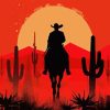 Cowboy Riding Silhouette 5D Diamond Painting