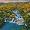 Croatia Waterfall 5D Diamond Painting