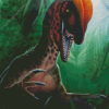 Dilophosaurus In Jungle 5D Diamond Painting