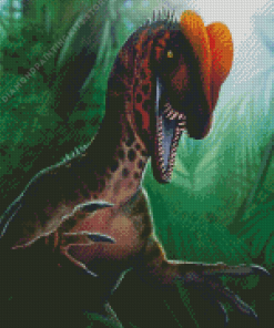 Dilophosaurus In Jungle 5D Diamond Painting