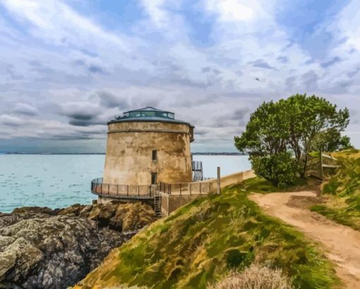 Dublin Martello Tower 5D Diamond Painting