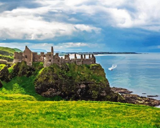 Dunluce Castle Ireland 5D Diamond Painting