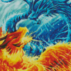 Fire Ice Dragons 5D Diamond Painting