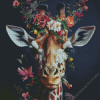 Floral Giraffe 5D Diamond Painting