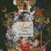 Flowers Chanel Bottle 5D Diamond Painting