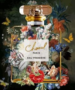 Flowers Chanel Bottle 5D Diamond Painting