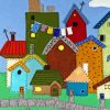 Folk Houses 5D Diamond Painting