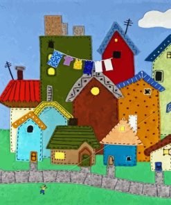 Folk Houses 5D Diamond Painting