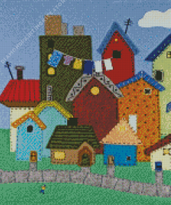 Folk Houses 5D Diamond Painting